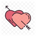 Coppia Cuori Cupido Icon