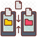 Copy Data Duplication Cloning Icon