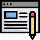Copy Writing Content Writing Article Icon