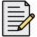 Copy Writing Paper Notes Icon