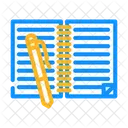 Copybook Pen Press Icon