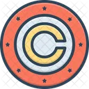 Copyright Label Legal Icon