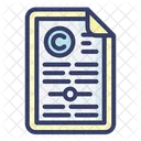 Copyright Licence Copyrighter Icon