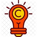 Copyright Lamp Idea Icon