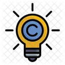 Copyright License Bulb Icon