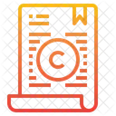 Copyright Certificate  Icon
