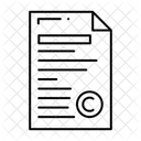 Copyright Dokument Urheberrecht Urheberrecht Symbol
