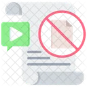 Copyright File Prohibition Icon