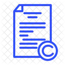 Copyright sheet  Icon