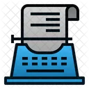 Copywriting Type Machine Text Icon