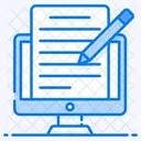 Article Writing Online Blog Content Writing Icon