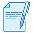 Copywriting Document Pen Icon