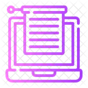 Copywriting Laptop Computer Icon