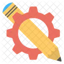 Pencil With Gear Icon