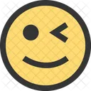 Coquetear Cerca Ojo Icono