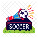 Klaxon De Football Crecelle Football Icône