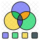 Rgb Cor Rgb Esquema De Cores Ícone