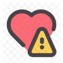 Coracao Alerta Aviso Ícone