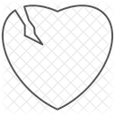Coração partido  Ícone