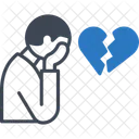 Coracao Partido Desgosto Amor Ícone