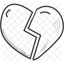 Coração partido  Ícone
