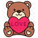 Coracao Urso Amor Dia Dos Namorados Icon