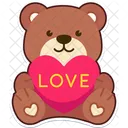 Coração urso  Ícone
