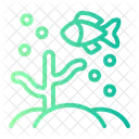 Coral Reef Life Bubbles Icon