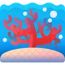 Coral Reef Wildlife Underwater Ecosystem Icon