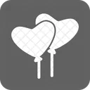 Corazon En Forma De Globo Icon