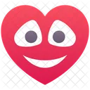 Corazon Emoji Cara Icono