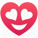 Corazon Emoji Cara Icono