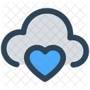 Nube Computacion Corazon Icon