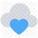 Nube Computacion Corazon Icon