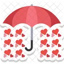 Corazon Lluvia Paraguas Symbol