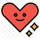 Corazon Sonrisa Impresion Icono