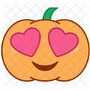 Corazon Sonrisa Calabaza Icono