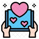 Corazon Amor Libro Abierto Icono