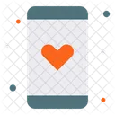 Corazon Chat Telefono Inteligente Icono