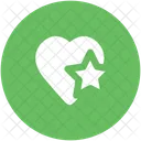 Corazon Estrella Signo Icono