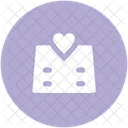 Corazon Mapa Pin Icono