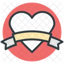 Corazon Emblema Forma Icono