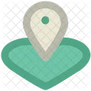 Corazon Mapa Pin Icono