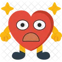 Corazon Angustiado Angustiado Dolor Icono