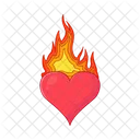 Corazón ardiente  Icono