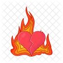 Corazón ardiente  Icono