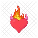 Corazón ardiente  Icono