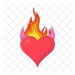 Corazón ardiente  Icono