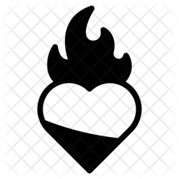Corazón ardiente  Icono