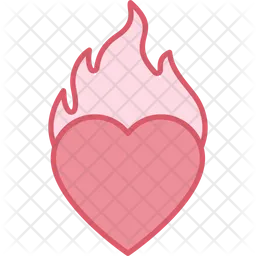 Corazón ardiente  Icono